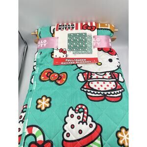 2025 Hello Kitty Full/Queen Christmas Gingerbread Quilted Blanket 90x90